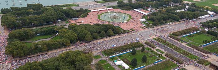Grant Park on Race day