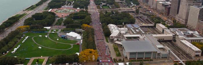 Grant Park on race day