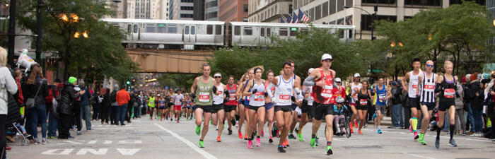 Runners on course