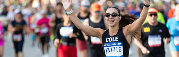 Participant running the 2025 Bank of America Chicago Marathon