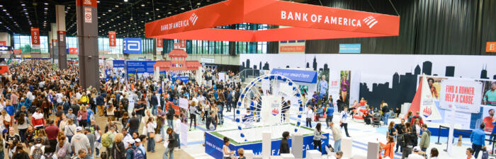 Bank of America booth at the 2025 Abbott Health & Fitness Expo